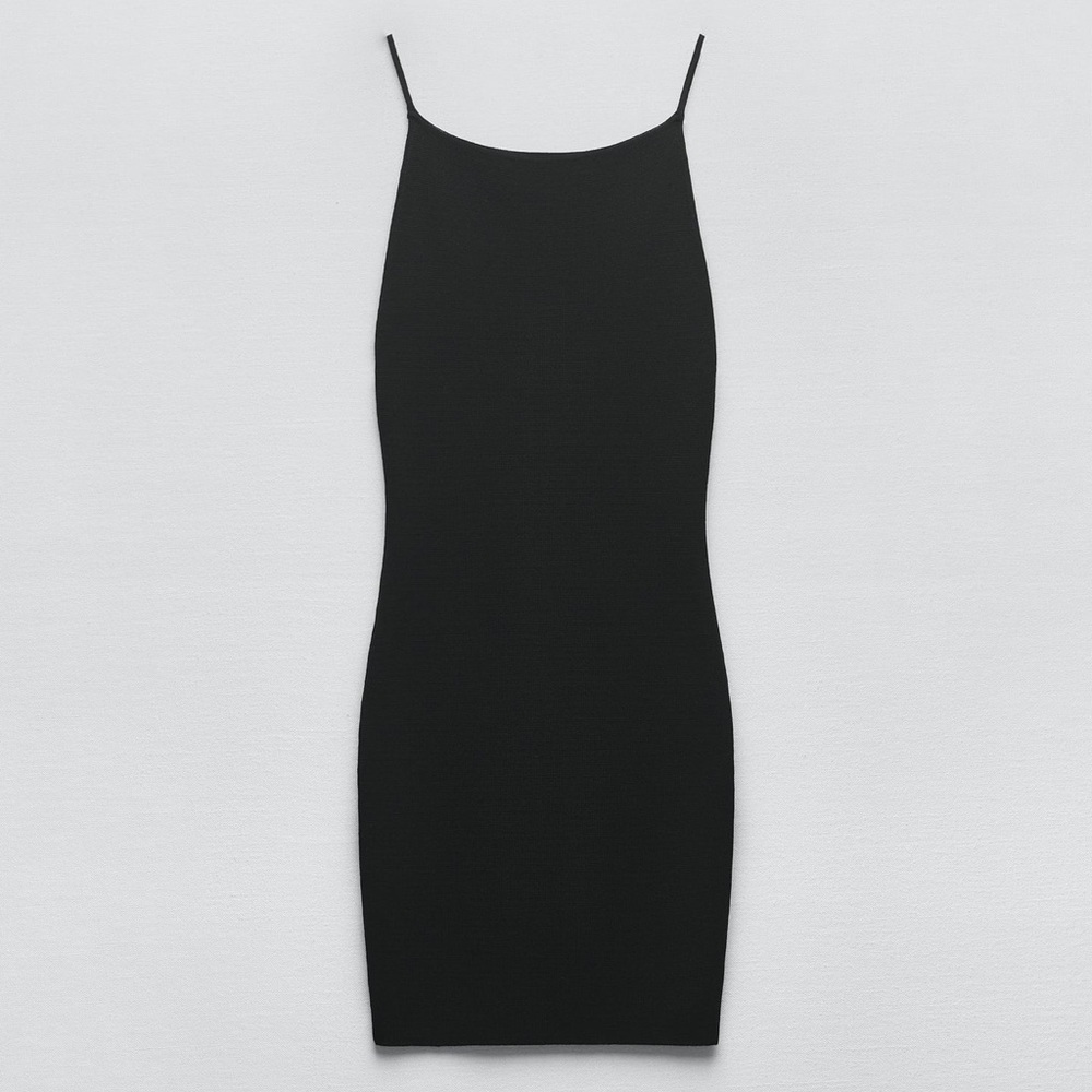 ZARA STRAPPY KNIT MINI DRESS
BLACK - Picture 3 of 6